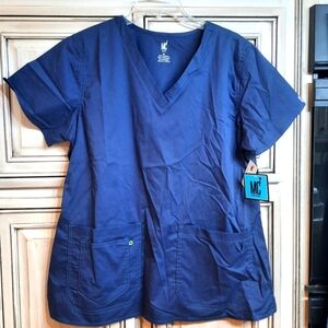 MC2 Navy Scrub Top - Size XL - NEW WITH TAGS!!‎